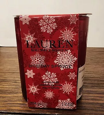 Lauren Ralph Lauren Holiday Spruce 7.2 Oz Candle Single Wick Red • £28.90