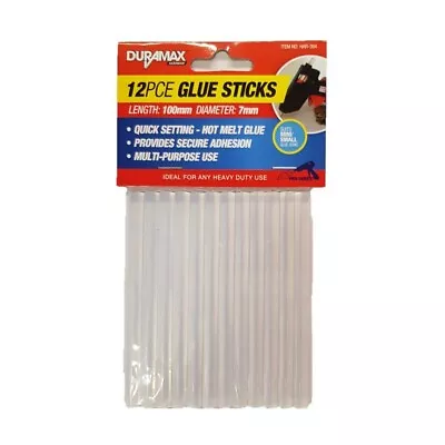 12pce Glue Sticks 100mm Clear Multi Use Gun 7mm Diameter Craft Quick Dry • $8.99