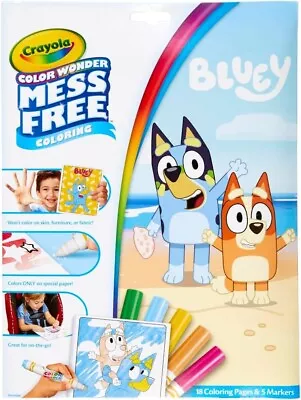 CRAYOLA Color Wonder - Bluey Colouring Mess-Free Book (Includes 18 Colouring Pa • £9.52