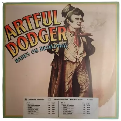 LP Vinyl - ARTFUL DODGERS: Babes On Broadway (1977 CBS: Promo Copy) - EX • $11.99