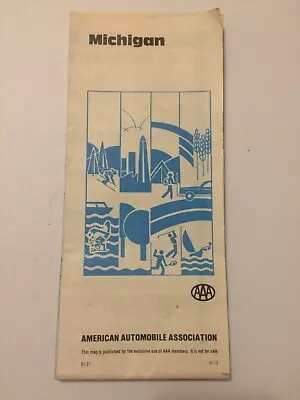 Vintage 1981 AAA Michigan Road Map American Automobile Association 81-3 Retro • $9.20