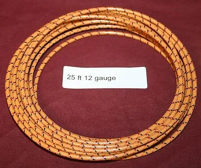 $37.90 • Buy 25 Ft 12 Ga Primary Orange Wire Hit & Miss Gas Engine Motor Spark Buzz Coil
