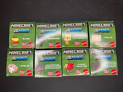 Mattel Minecraft Mob Head Minis Series 5 Complete Set Of 8 NIB Sealed Mojang • $25