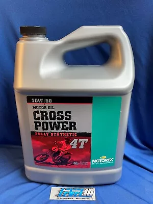 MOTOREX CROSS POWER FULLY SYNTHETIC 4T ENGINE OIL - 10W-50 - 4 Liter KTM 305692 • $73.99