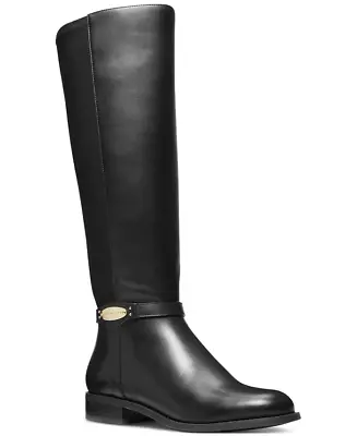 NWT MICHAEL KORS Finley Wide-Calf Riding Boots 10W • $219.99