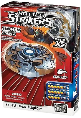 Mega Bloks Magnext Battle Strikers Turbo Tops Metal XS - Raptor • £10.99