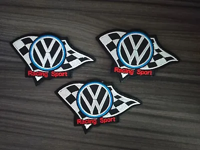 3pcs VOLKSWAGEN Racing Sport Iron On Patch Or Sew Embroidered On Fabric • $9.99