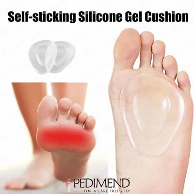 PEDIMEND™ 2X Gel Metatarsal Pads Ball Of Foot Cushions For Foot Pain Relief - UK • £5.90