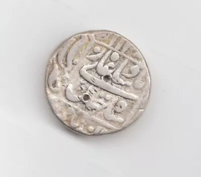 Mughal Empire Silver 1654 Rupee-Lot E10 • $16