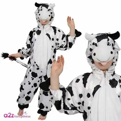£15.99 • Buy Cow Jumpsuit Boys Girls Nativity Farmyard Animal Book Day Fancy Dress 3-13 Years