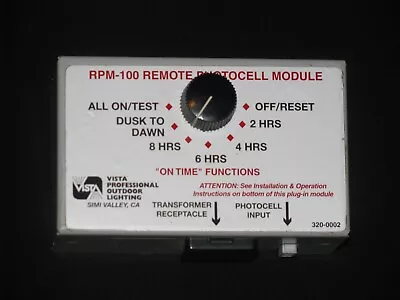 Vista RPM-100 Remote Photocell Timing Control Module RPM100 Used *Ships Free* • $89.99