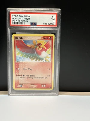 $120 • Buy 2007 Pokemon POP Series 5 Ho-oh 1/17  Holo PSA 7