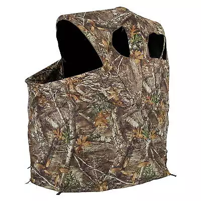 AMEBL2004 1 Person Deluxe Folding Hunting Camouflage Tent Chair Blind • $107.57