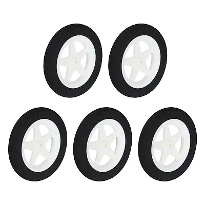 RC Airplane Wheels OD 2.5 XID 0.08  for DIY RC Model Plane 5 Pcs(White) • $14.16