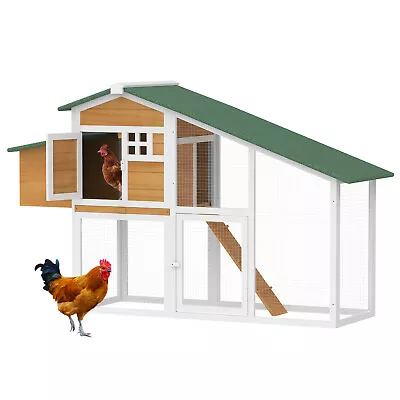 Large Chicken Coop Wooden Large Rabbit Hutch House Run Cage Pet Hutch Waterproof • $159.90