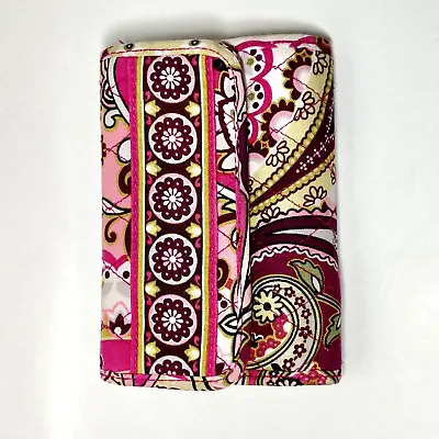 Vera Bradley Very Berry Paisley Euro Trifold Wallet Retired • $16.99