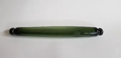 Rare Green Antique Glass Rolling Pin Nailsea? • £55