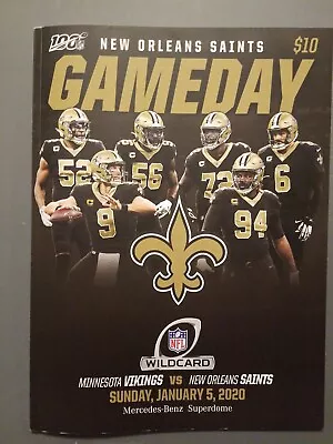 Vikings Vs Saints  2020 Wildcard Game  New Orleans Louisiana  • $9