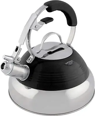 £29.56 • Buy Imperial 1908 Limited Edition Stove Top Lennon Black Whistling Kettle 2L