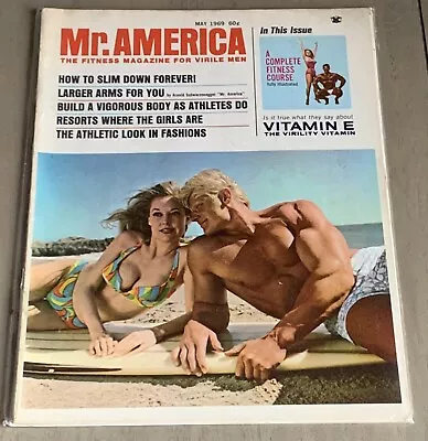 Dave Draper/Betty Weider - Mr. America Bodybuilding Magazine - May 1969 • $99.99