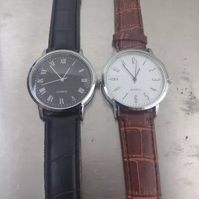 2 Brand NEW Men's Watches Watch Lot FREE SPARE BATTERIES • $10