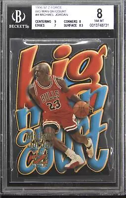 1996-97 Z-Force Big Man On Court #4 Michael Jordan BGS 8 • $1999.99