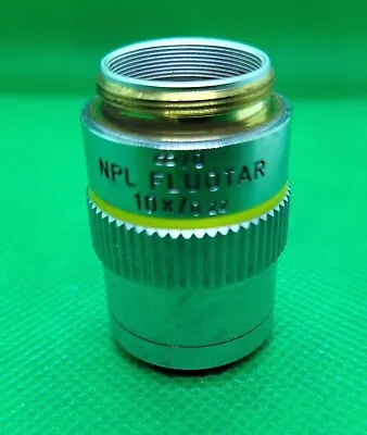 $129.99 • Buy Leitz Wetzlar Germany Infinity/0 - NPL Fluotar - 10x/0.22 Microscope Objective