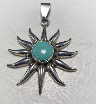 Mexico Sterling Silver Howlite Star Pendant 20.1 Grams • $125