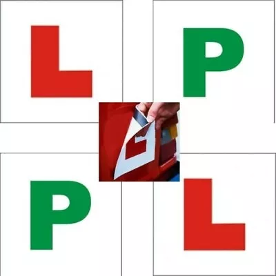 Magnetic L & P Plates Learner New Driver Exterior Car Secure Sign Provisional • £2.49