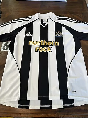 Newcastle United 2005 2007 Home Football Shirt Soccer Jersey Adidas Size Large • $62.99