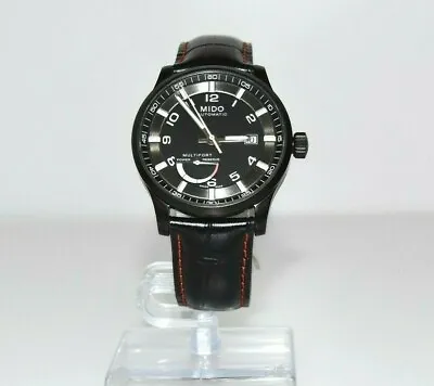 New MIDO Multifort Auto PVD SS Black Leather M005.424.36.053.22 $1690 Watch • $789.99
