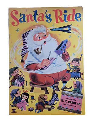 Santa's Ride 1959 Silver Age W T Grant Promotional Giveaway Comic Book VG RARE • $41.25