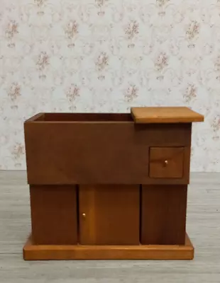 Dollhouse Miniature 1:12 Vintage Wood Shackman Dry Sink  • $17.99