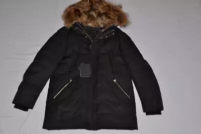 Authentic Mackage Edward  Down Coat Winter Parka With Fur Size 42 Black New • $449