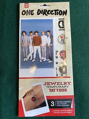 £3.80 • Buy One Direction 'Jewelry' Temporary Tattoos Brand New Gift. Craft Decoration Card.