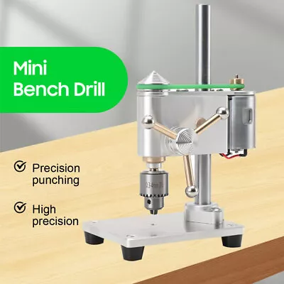 Mini Drill Press Bench Top Drilling Milling Machine Aluminum Alloy 400-4500rpm • $84