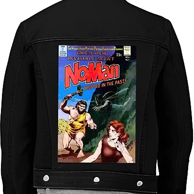 NoMan Comics Vintage Superhero Comic Book Iron On Coat Jacket Back Patch No Man • £11.95