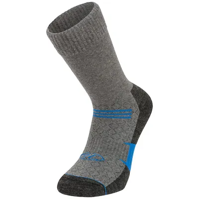 Highlander Base Merino Wool Sock Hiking Warm Lightweight Breathable Walking Grey • £9.99