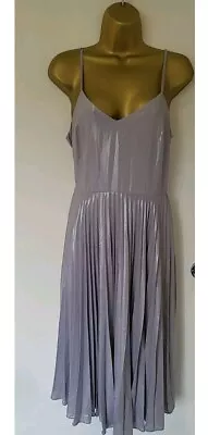 Warehouse Mettallic Occasion Dress-12 • £8