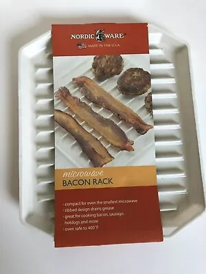  Nordic Ware Microwave Compact Bacon Rack No 60110 New • $12.25