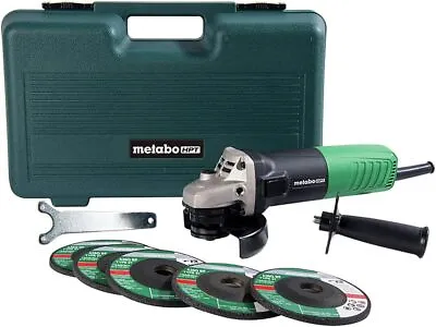 Metabo HPT Angle Grinder 4-1/2-Inch Includes 5 Grinding Wheels & Hard Case 6.2 • $36.10