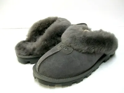 Ugg Coquette Women Slippers Suede Grey Us 7 /uk 5 /eu 38 /jp 24 • $109.99