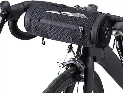 ROCKBROS Bike Front Handlebar Bag Rainproof Saddle Shoulder MTB Road Tube Bag • $16.99