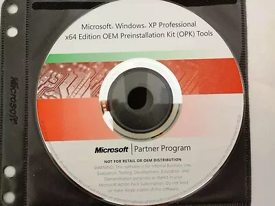 Microsoft Windows XP Professional X64 Preinstallation Kit CD • $9.96