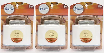 $29.99 • Buy 3 Febreze Set & Refresh SPICED PEAR Air Freshener Odor Eliminate Oil Refill