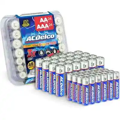 ACDelco AA&AAA Batteries 48Count Combo Pack Alkaline Battery 24 Count Each • $15.89