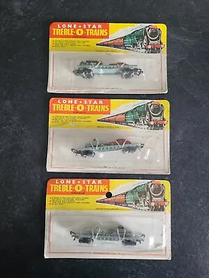 Lone Star Treble O Gauge No 81 Flat Wagon & Vehicles X 3 N Gauge • £75