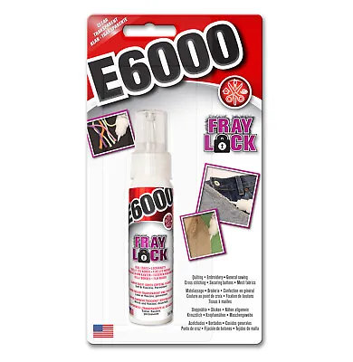 £8.79 • Buy E6000 FRAY LOCK 59.1ml Prevent Fraying Material Cord Thread Rope Sewing Crafts