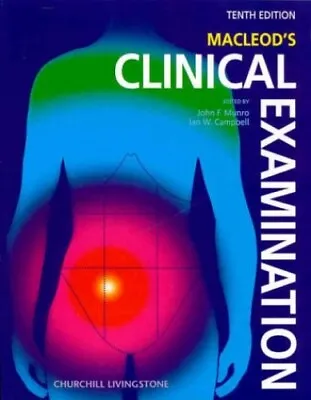 Macleod's Clinical Examination By Campbell MB  ChB  FRCPE  FRCP(Glasg) Paperback • £7.49