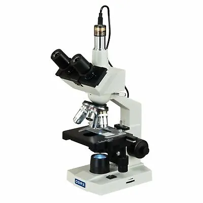 OMAX 40X-2500X LED Digital Lab Trinocular Compound Microscope With 1.3MP Camera • $274.99